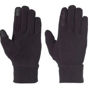 Ski-Doo Micro Fleece Gloves Mens L Charcoal Gray Touchscreen Winter Warm NEW